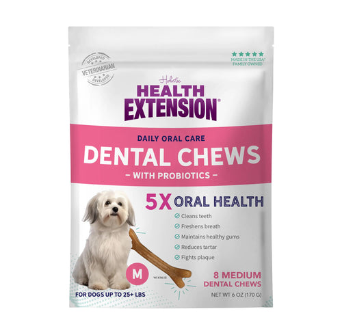 “Healthy Smiles & Happy Tummies – 8 Probiotic Dental Bones for Medium Dogs”
