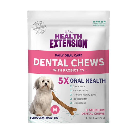 “Healthy Smiles & Happy Tummies – 8 Probiotic Dental Bones for Medium Dogs”
